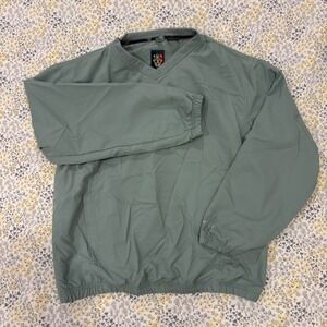 Sunice Men's L Golf Windbreaker Pullover Jacket Performance Green Activewear